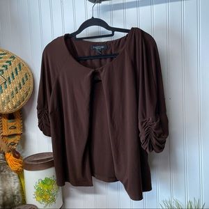 Perceptions Brown Size 17 Cardigan Shrug